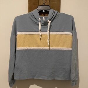 Blue and Yellow Women's Hoodie